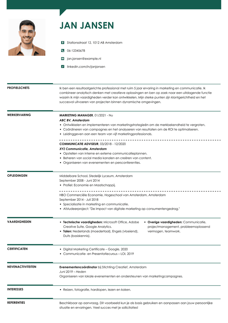 Creative CV template