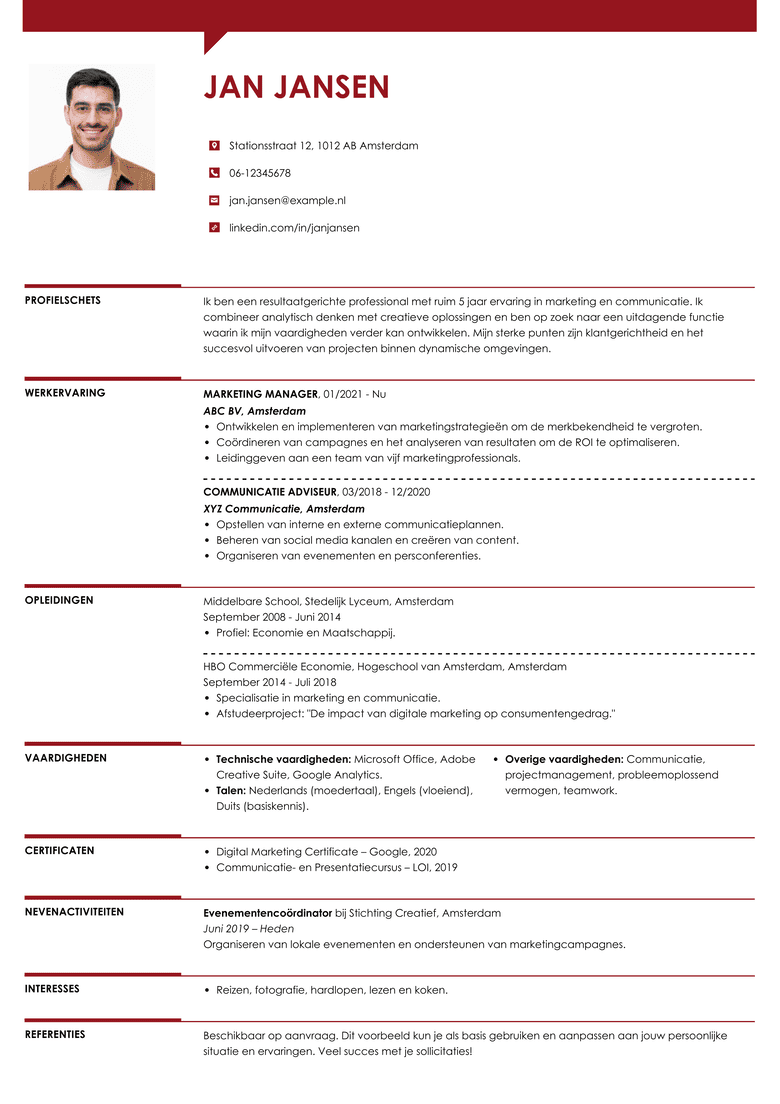 Creative CV template
