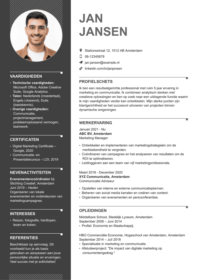 Creative CV template