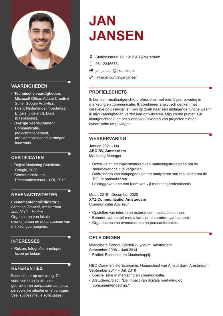 Creative CV template