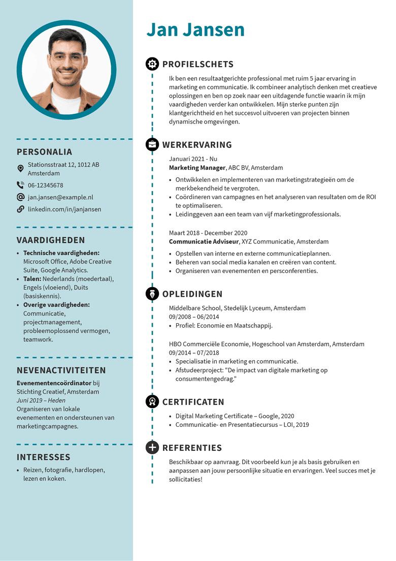 Creative CV template