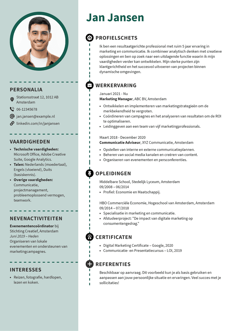 Creative CV template