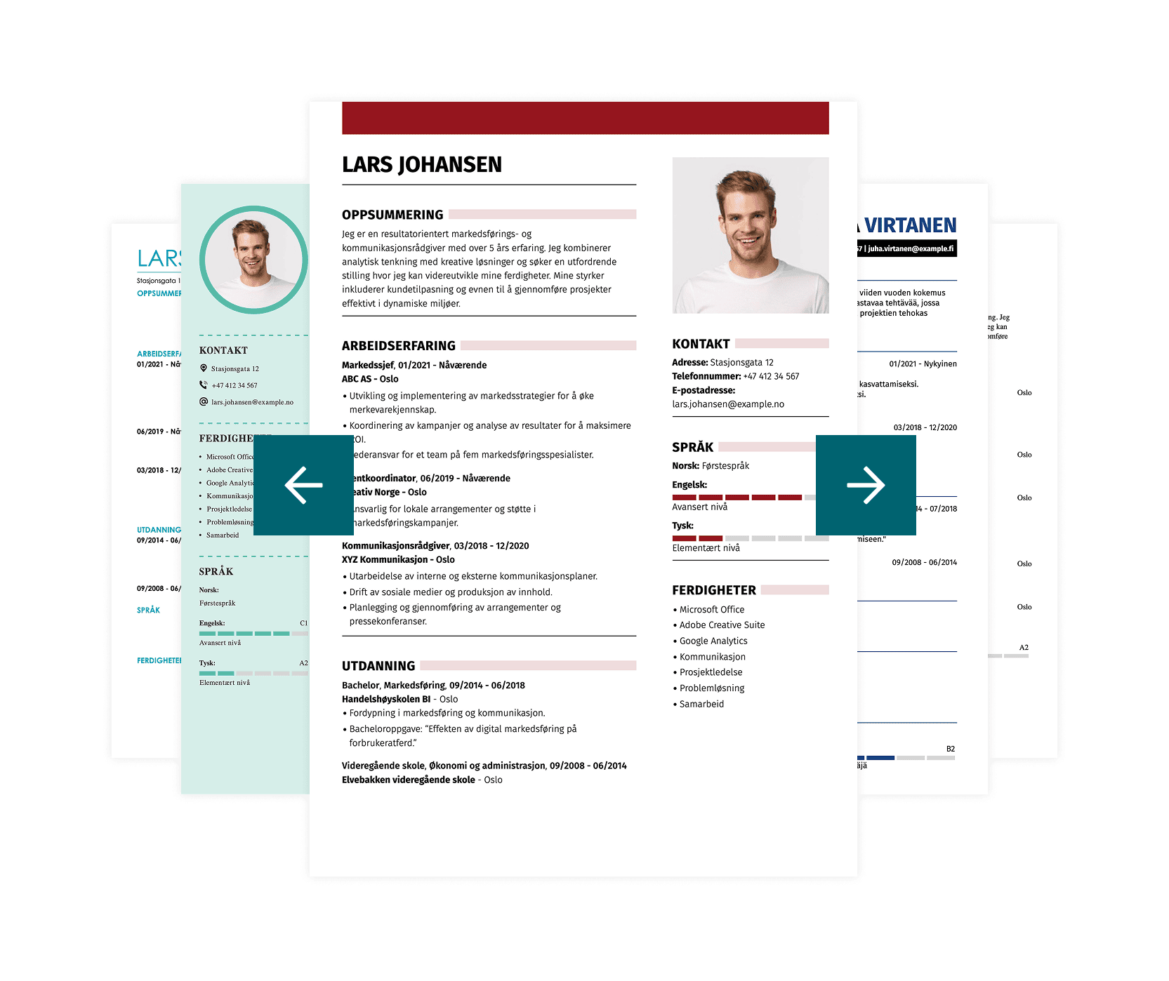 Easy-to-use CV builder