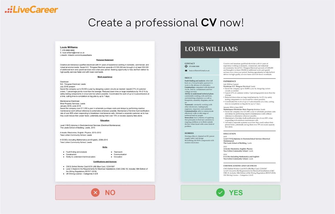 eksempel på adresse på CV