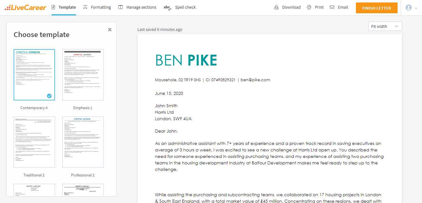 Eksempel på søknadsbrev for administrativ assistent