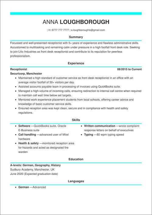 Canva CV
