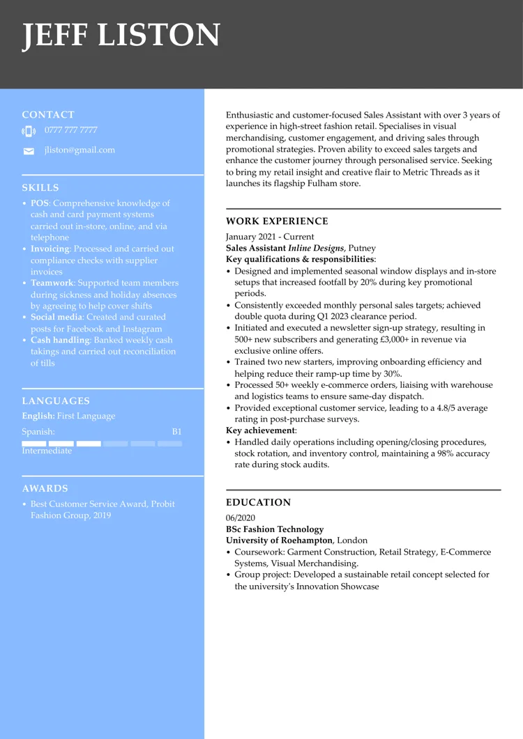 beste CV-maler fra LiveCareer