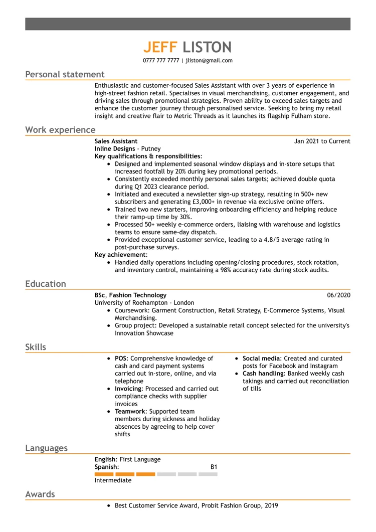 beste CV-maler fra LiveCareer