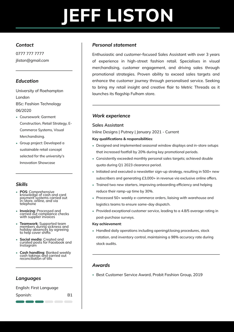 beste CV-maler fra LiveCareer