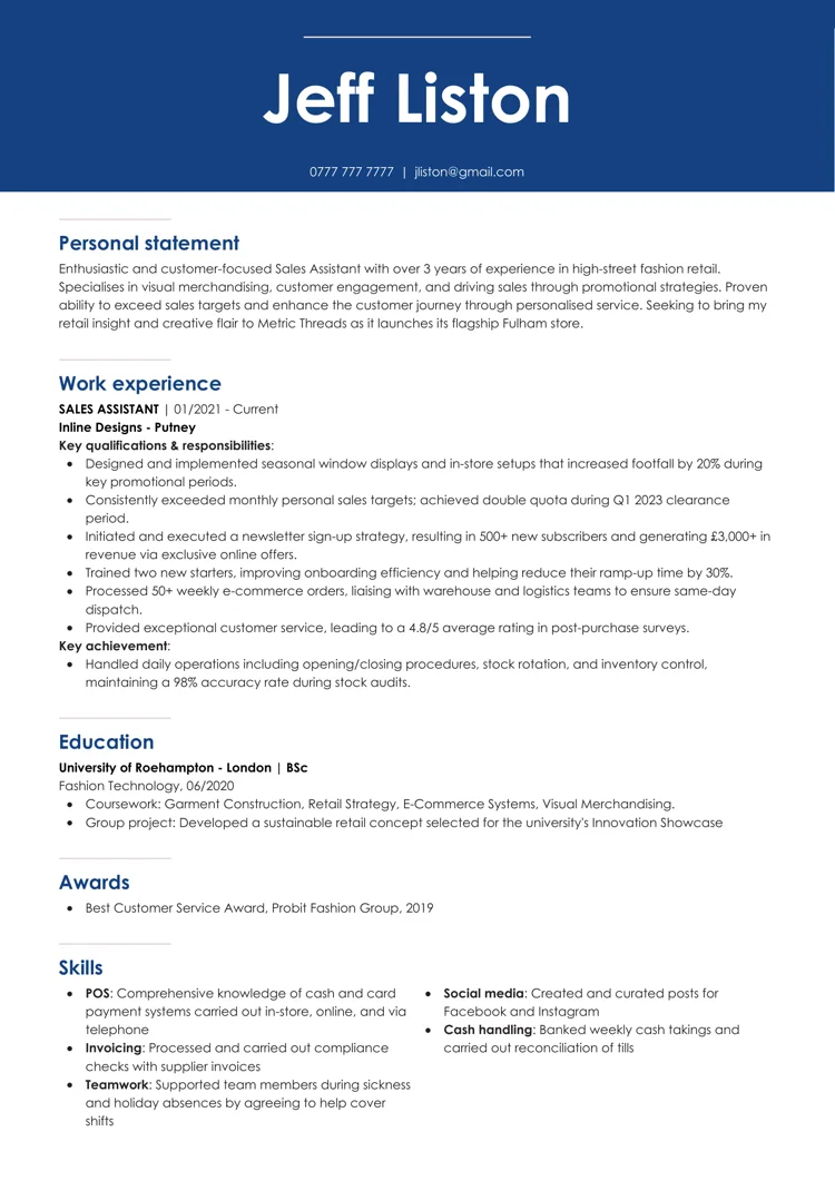 beste CV-maler fra LiveCareer