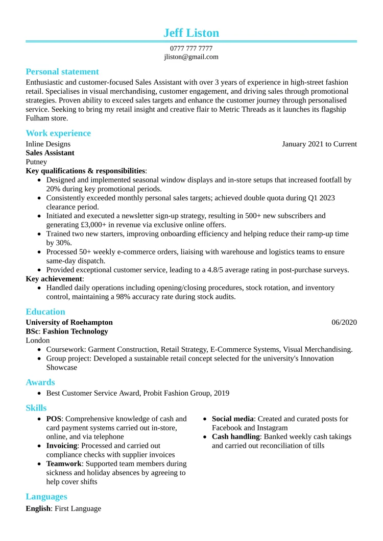 beste CV-maler fra LiveCareer