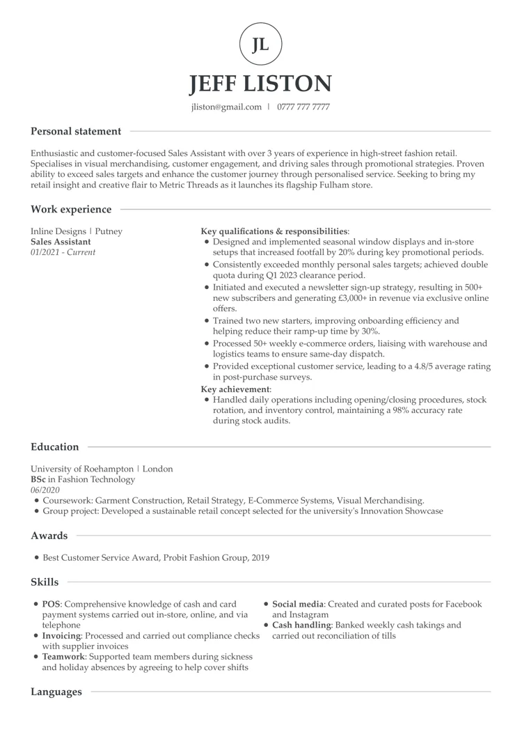 beste CV-maler fra LiveCareer