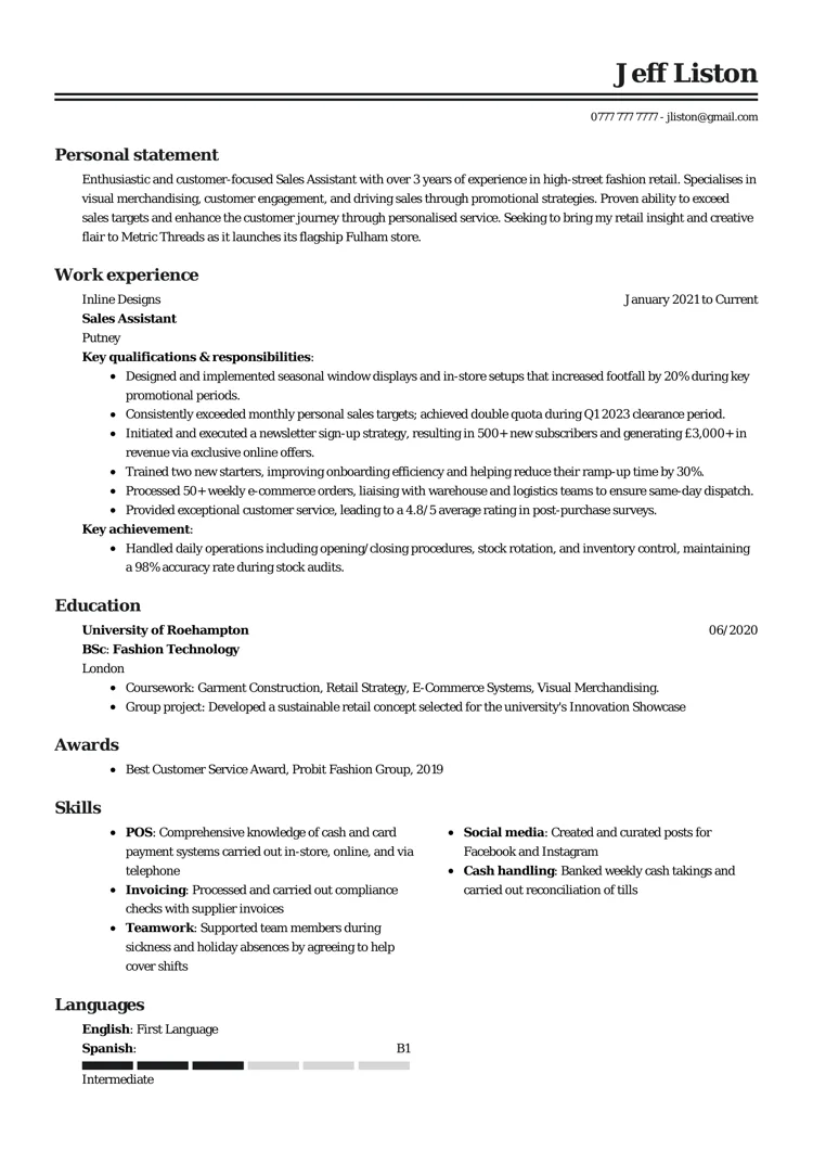 beste CV-maler fra LiveCareer