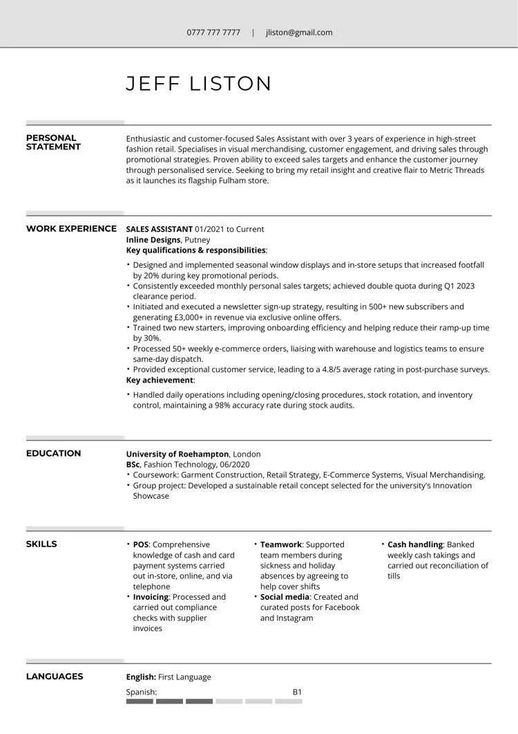 beste CV-maler fra LiveCareer