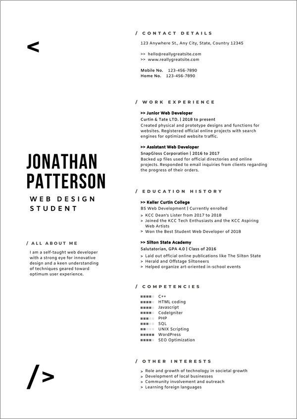 Canva CV