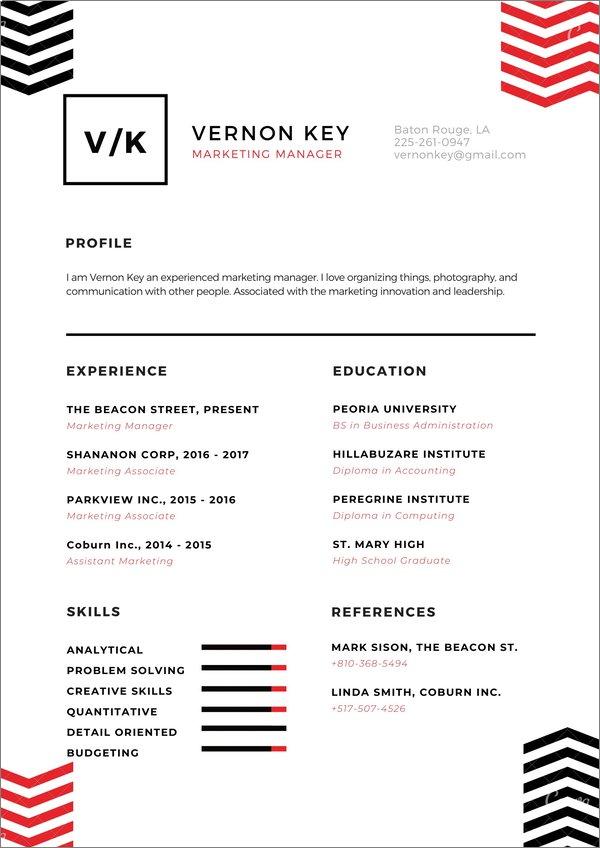 Canva CV