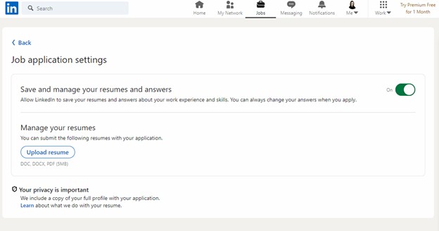 hvordan legge til CV på LinkedIn