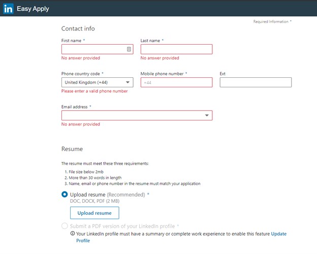 hvordan legge til CV på LinkedIn