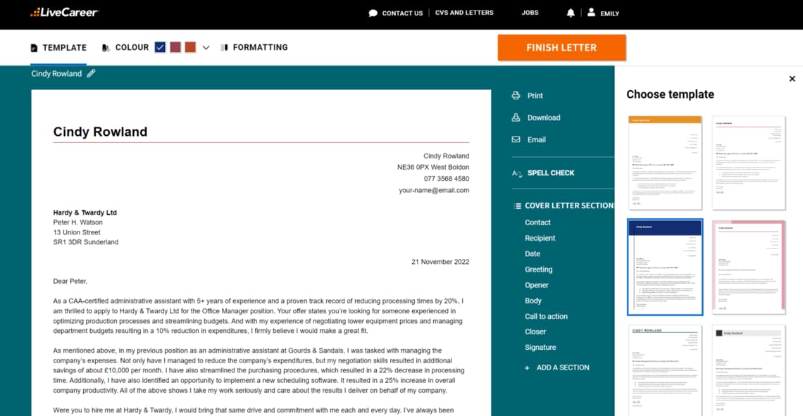 Mal for følgebrev som viser hvordan man skriver et følgebrev