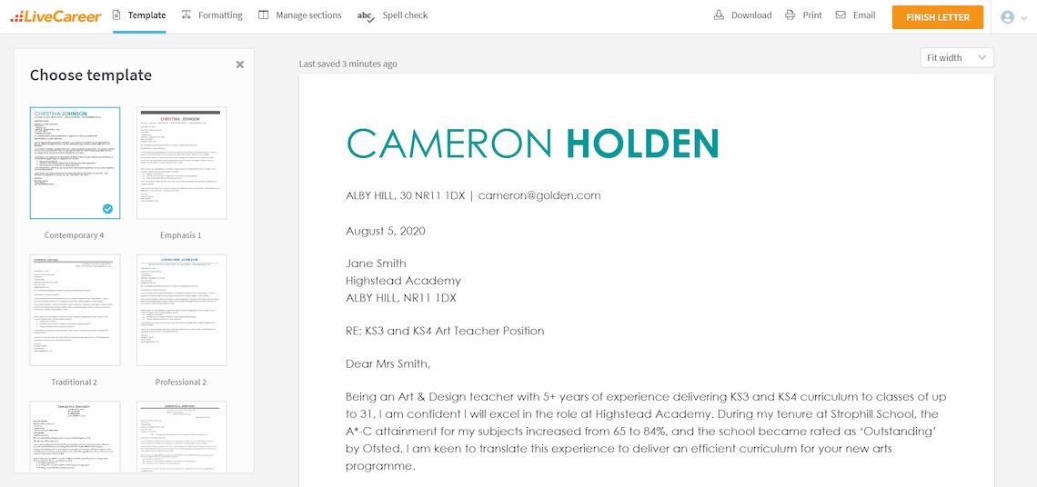 eksempel på søknadsbrev til lærer